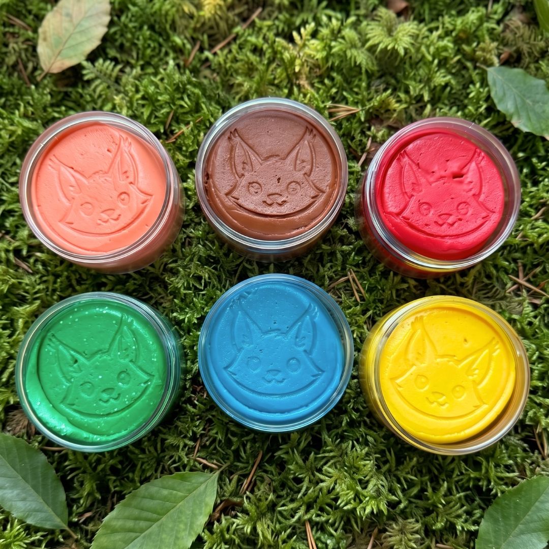 Zendou Kids Kinderknete 6 Farben offen – vegan, natürlich, Made in Germany