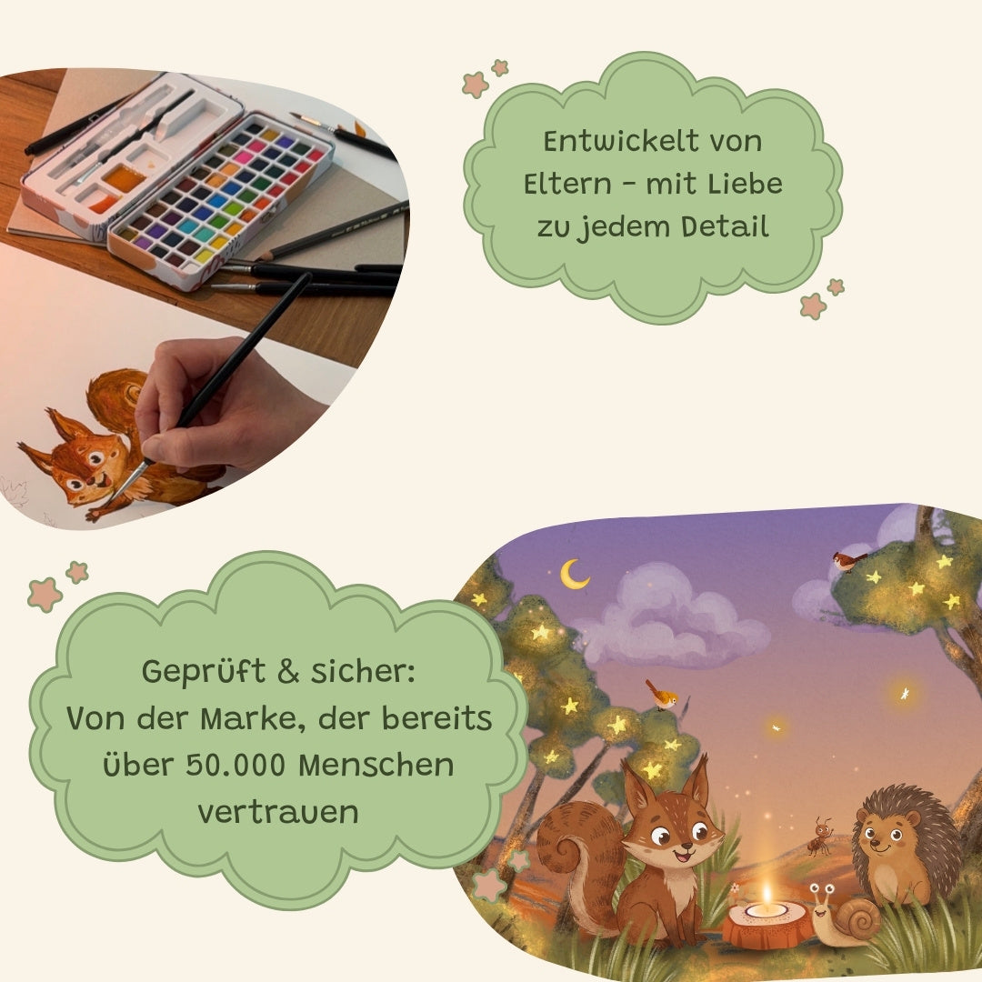 Zendou Kids Waldbox – entwickelt von Eltern mit Liebe zu jedem Detail, von der Marke der über 50.000 Menschen vertrauen